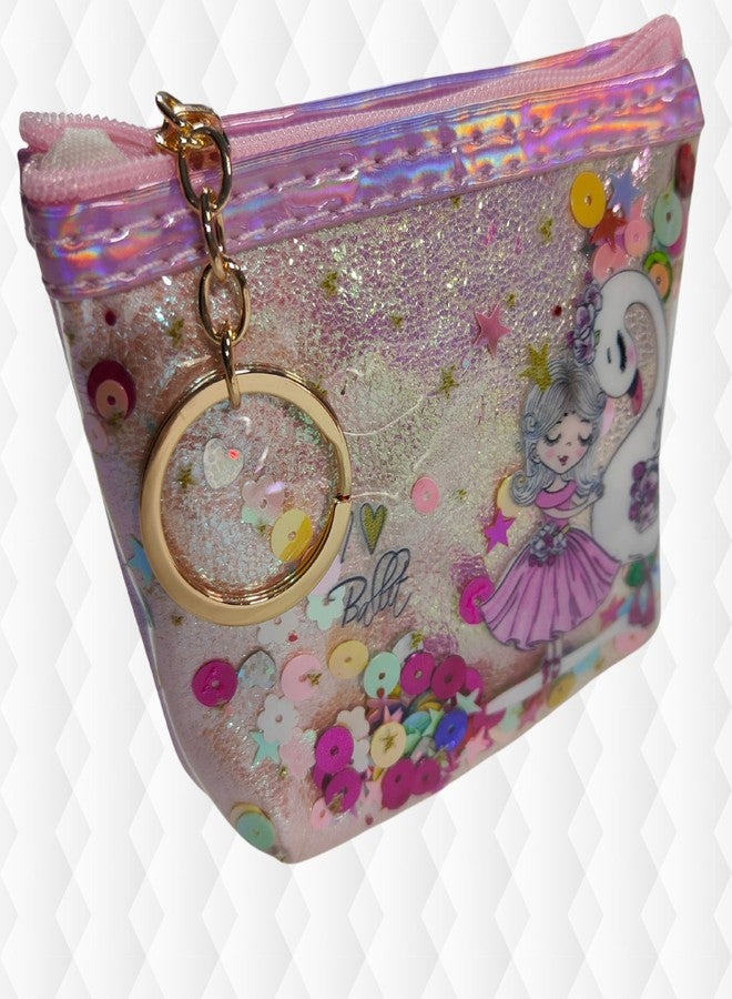 ZAFCO Cute Coin Pouch Keychain Keyrings Stone Studded Gift Bag Pendent Accessories for Girls Women Multicolor(Pack of 1) - Image 2